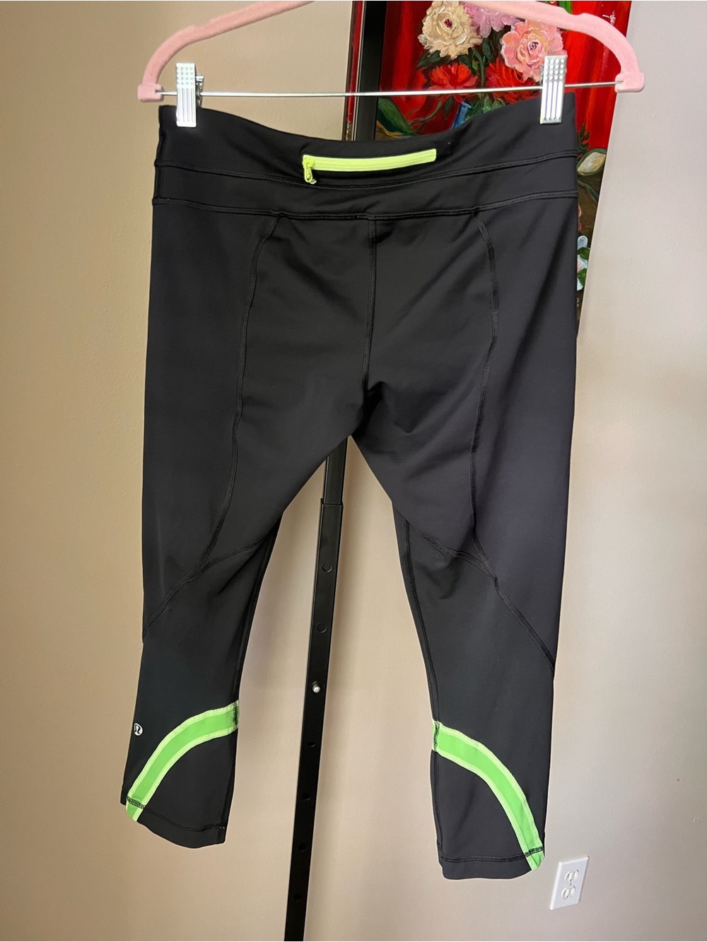 Lululemon run inspire crop II BLACK/ frond - Picture 5 of 9